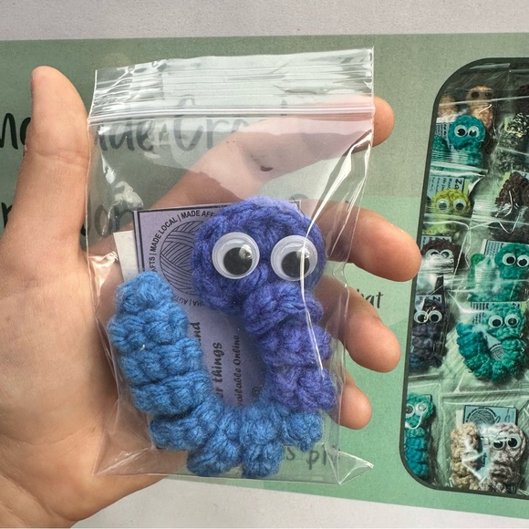 Handmade Crochet Worry Worms - Picture 4 of 13